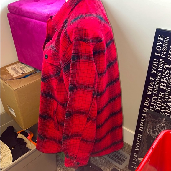 Women’s Plaid Sweater Jacket - Picture 2 of 5